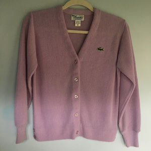 Vintage Lacoste Haymaker Cardigan 60's Lilac